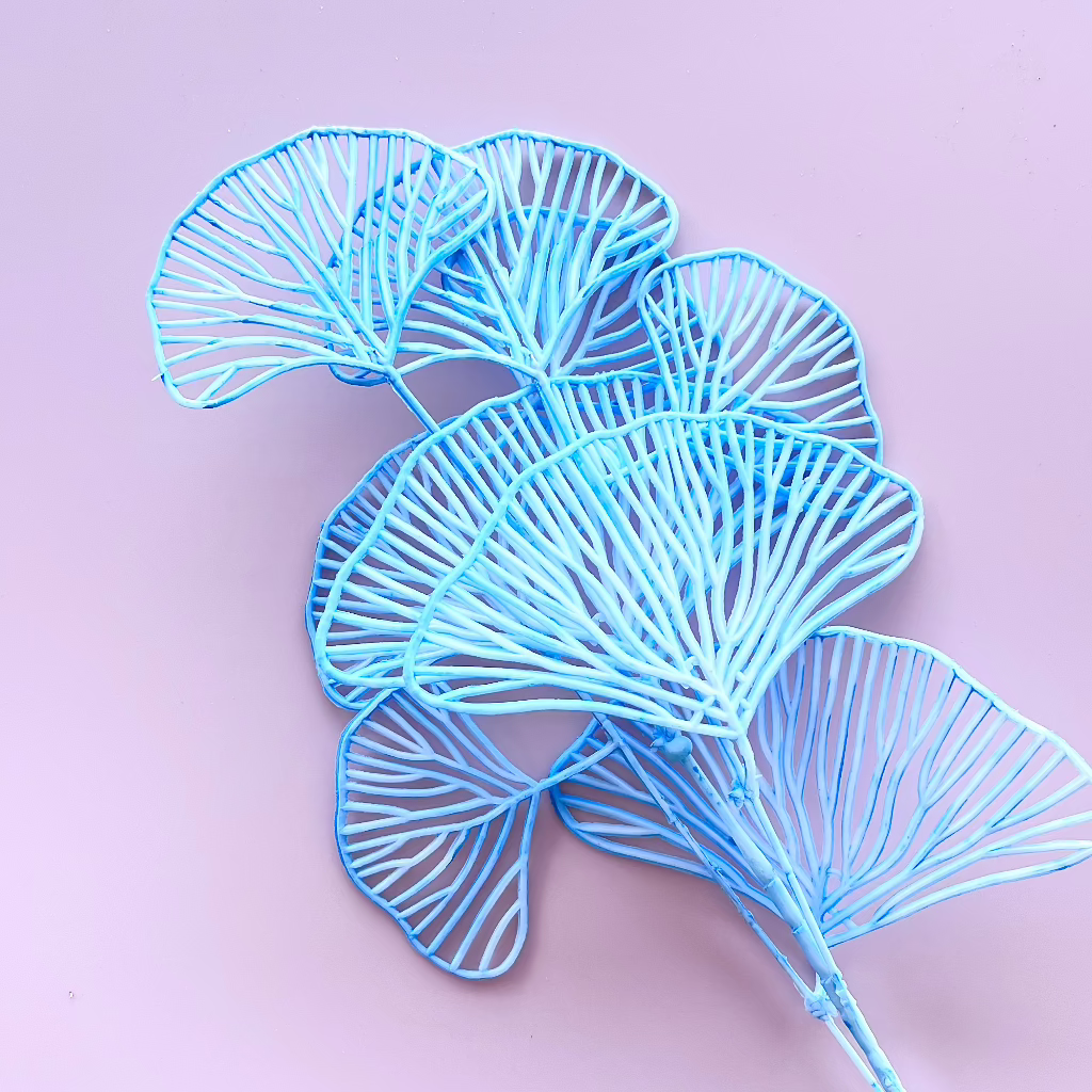 Artificial Ginkgo Leaves - Blue