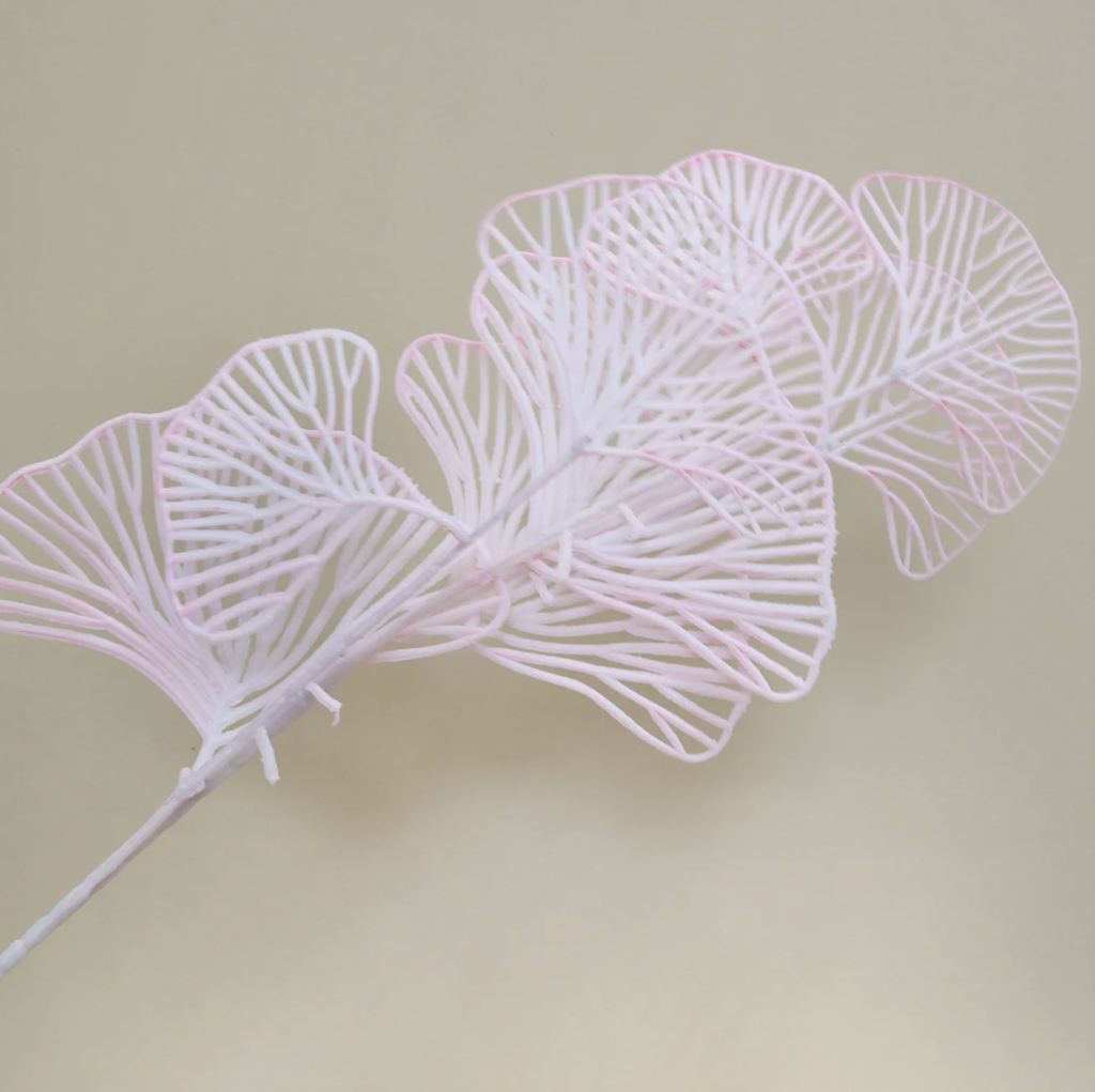 Artificial Ginkgo Leaves - Pink