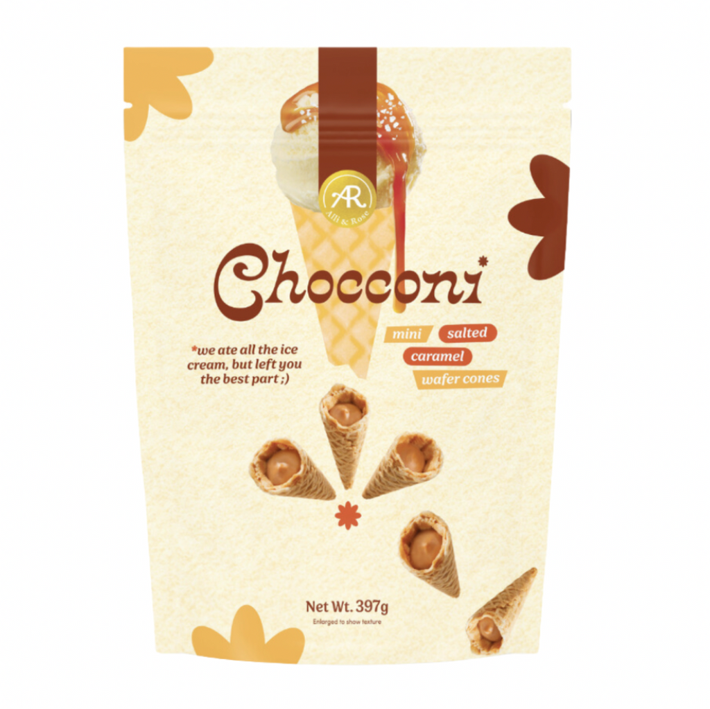 Chocconi Salted Caramel Mini Waffle Cones 60pc