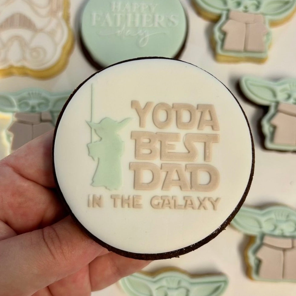 Cookie Stamp Debosser - Yoda Best Dad