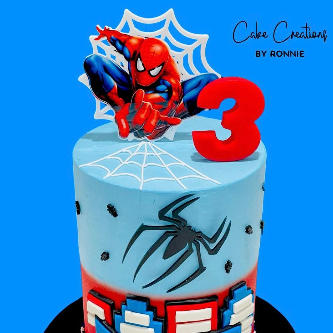 Acrylic Birthday Cake Topper - Spiderman | Cakers Paradise – Cakers ...