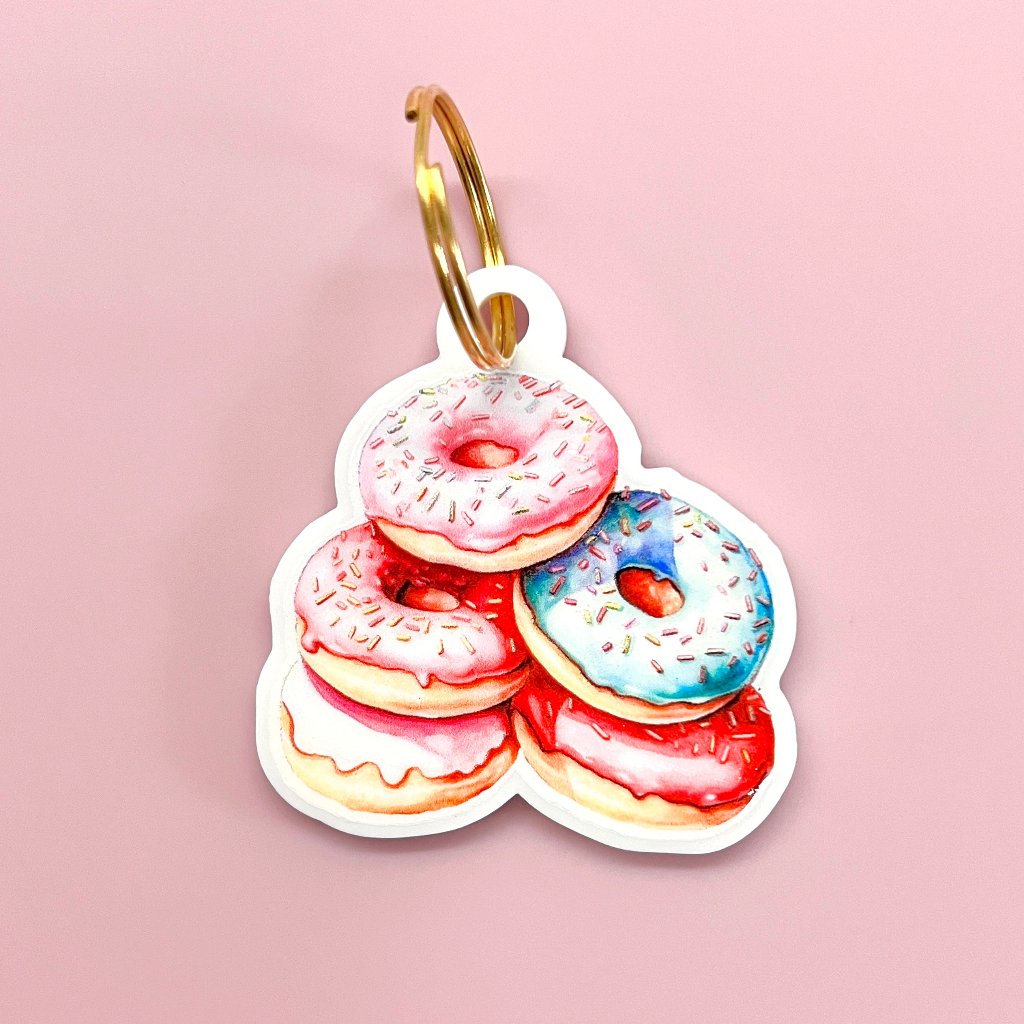 Smart Keyring Digital Business Card - Donuts