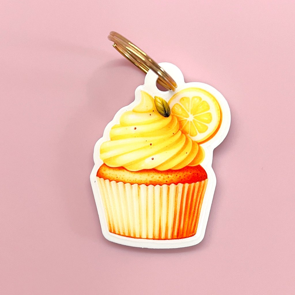 Smart Keyring Digital Business Card - Lemon Cupcake