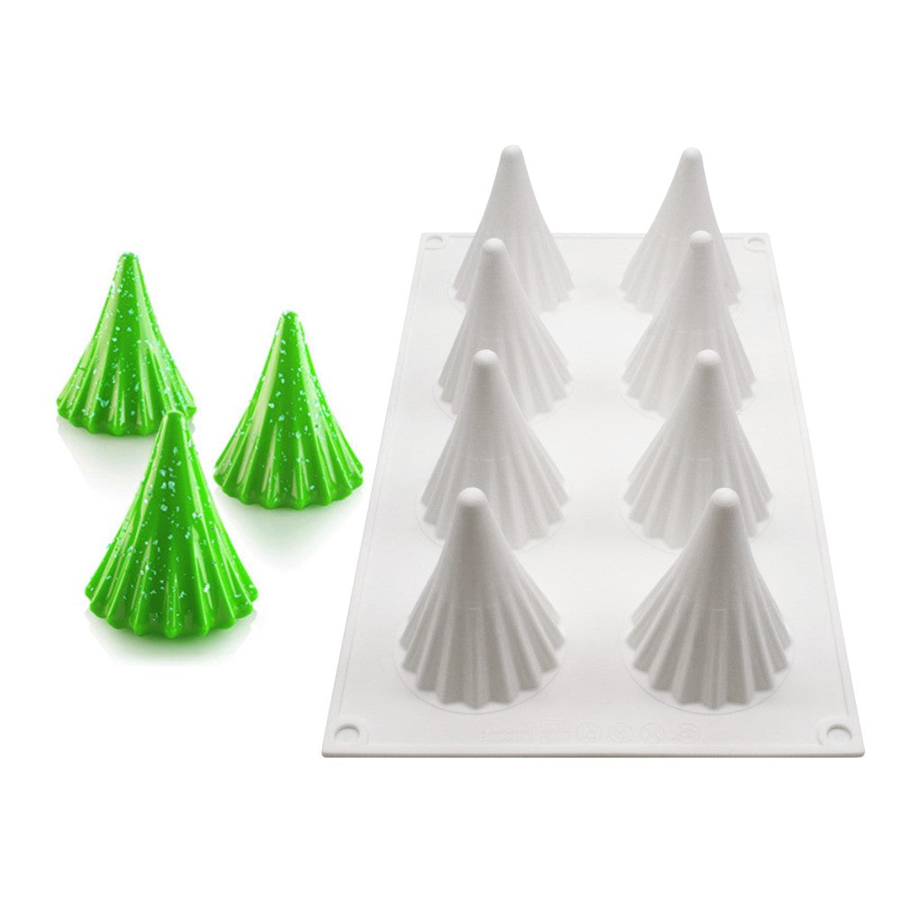 christmas tree silicone mousse cake mould