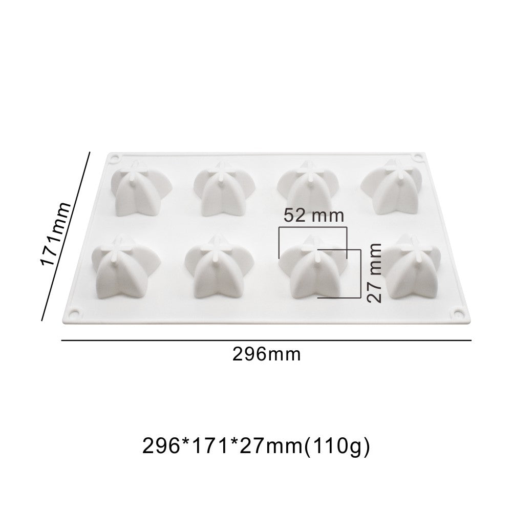 christmas stars silicone mousse cake mould