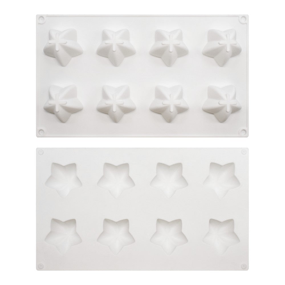 christmas stars silicone mousse cake mould