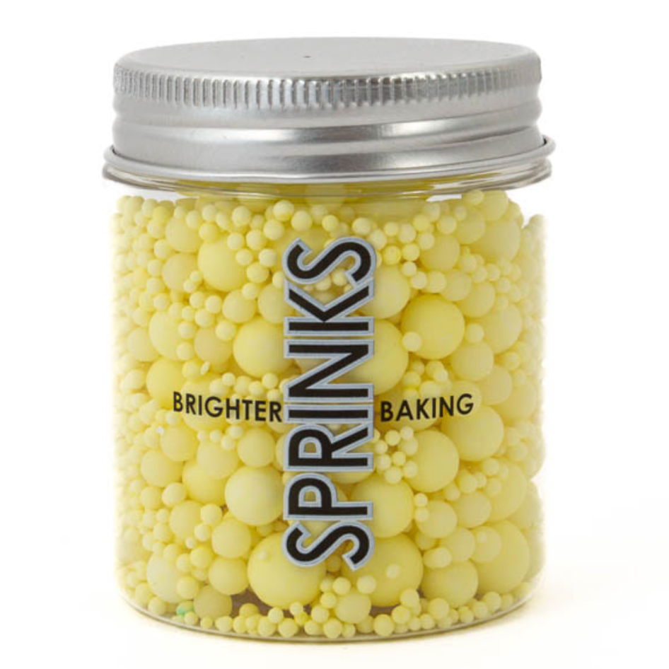 Edible Sprinkles Bubble and Bubble 65g - Lemon Yellow