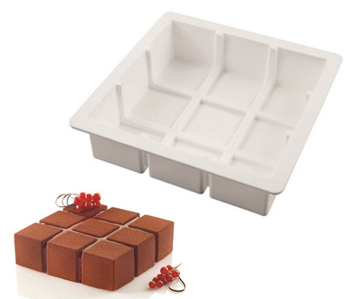Metal Cube Cake Mold Rubik's Cube Dessert Mold Square Mold 