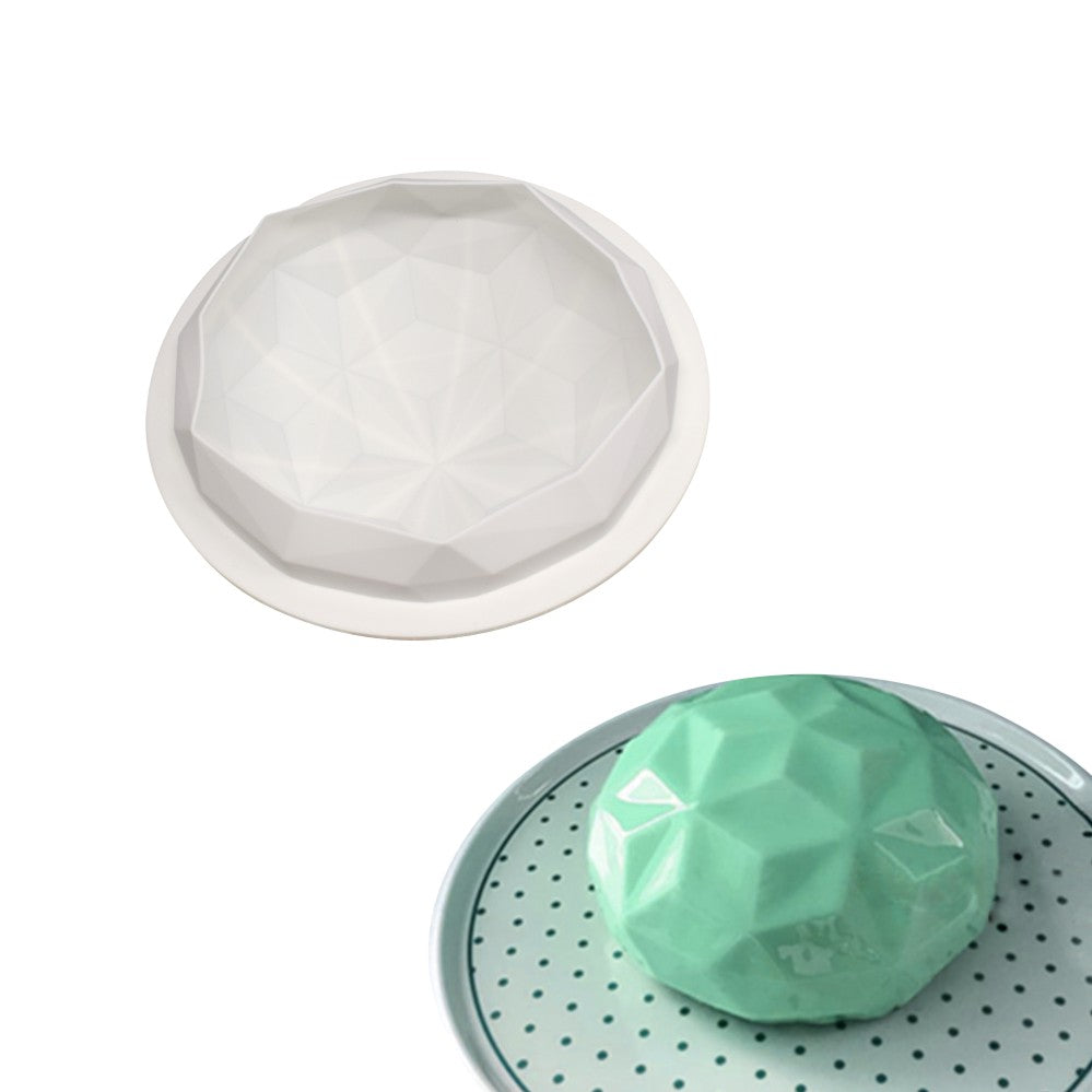 mcm-110-2 Silicone mould for cake making soap candle diamond dome